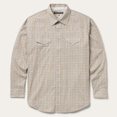 Medallion Print Western Shirt Brown | Men Stetson Western Shirts