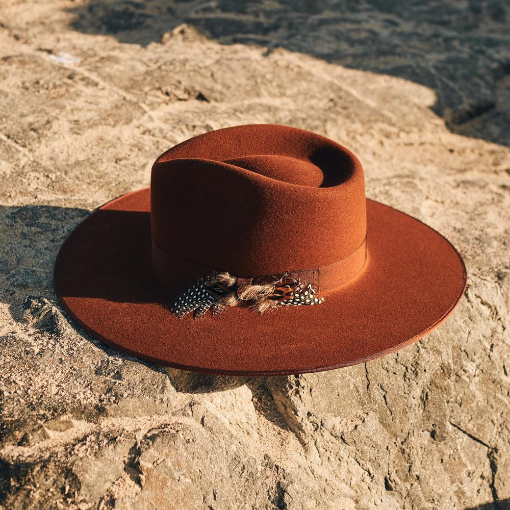 Midtown Wide Flat Brim Hat Black | Men/Women Stetson Fedora