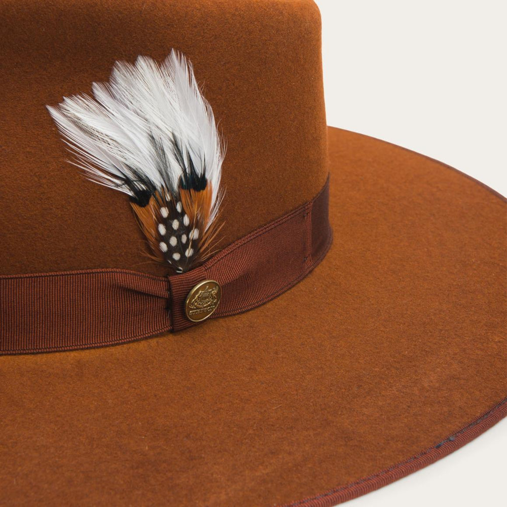 Midtown Wide Flat Brim Hat Black | Men/Women Stetson Fedora