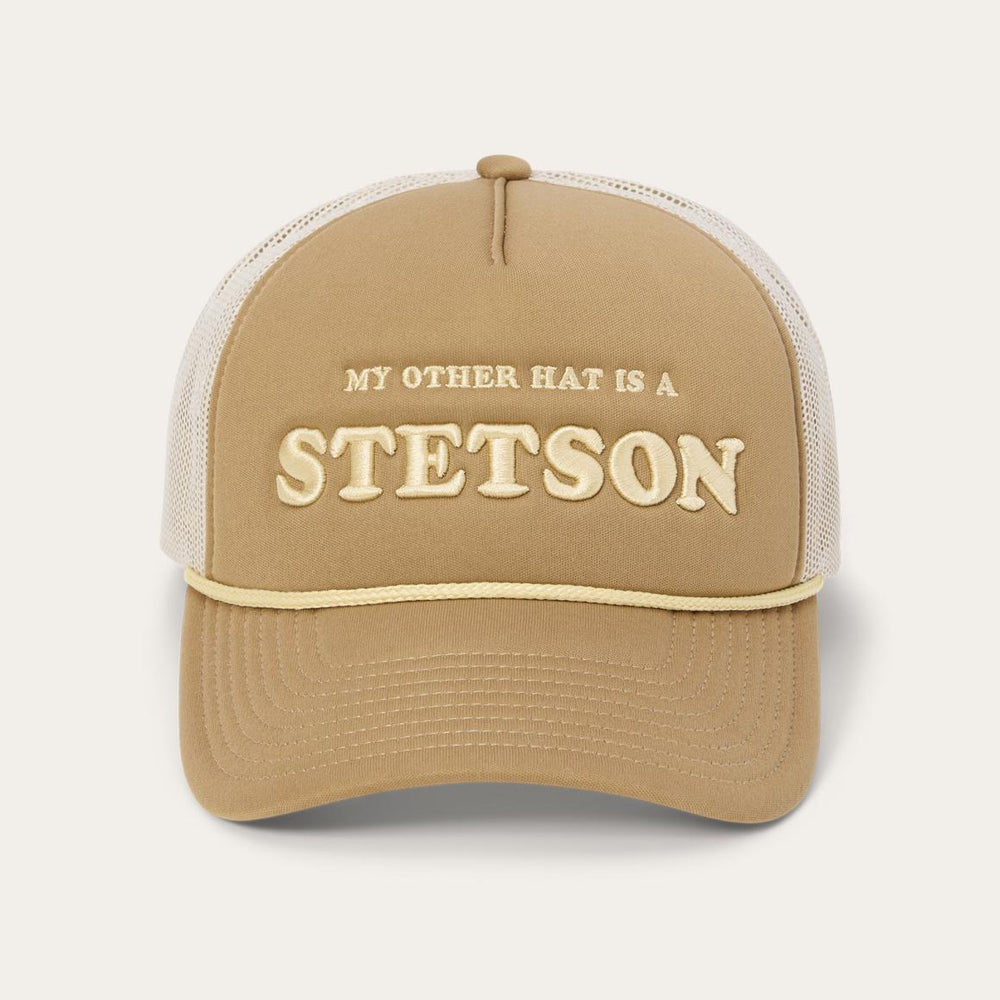 My Other Hat Is A Stetson Trucker Cap Tan | Men/Women Stetson Caps & Truckers