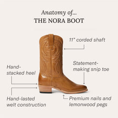 Nora Boots Brown | Women Stetson Western