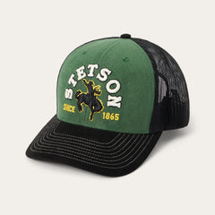 Olive Cowboy Trucker Cap Olive | Men/Women Stetson Caps & Truckers