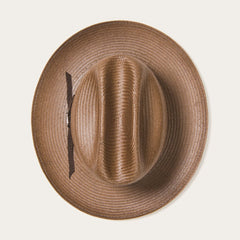 Open Road Vented Straw Cowboy Hat Chocolate | Men/Women Stetson Fedora