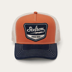 Spark Plug Trucker Cap Navy/rust Orange | Men/Women Stetson Caps & Truckers