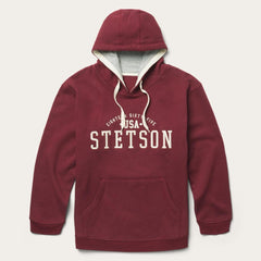 Stetson Hooded Sweatshirt Red | Men Stetson Sweaters & Hoodies