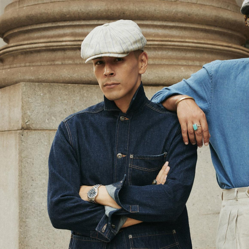 Striped Linen Hatteras Off White With Stripes | Men/Women Stetson Caps & Truckers