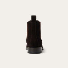 Suede Beat Chelsea Boot Dark Brown | Men Stetson Chukka