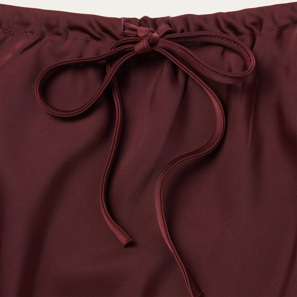 Wine Satin Skirt Red | Women Stetson Skirts & Shorts