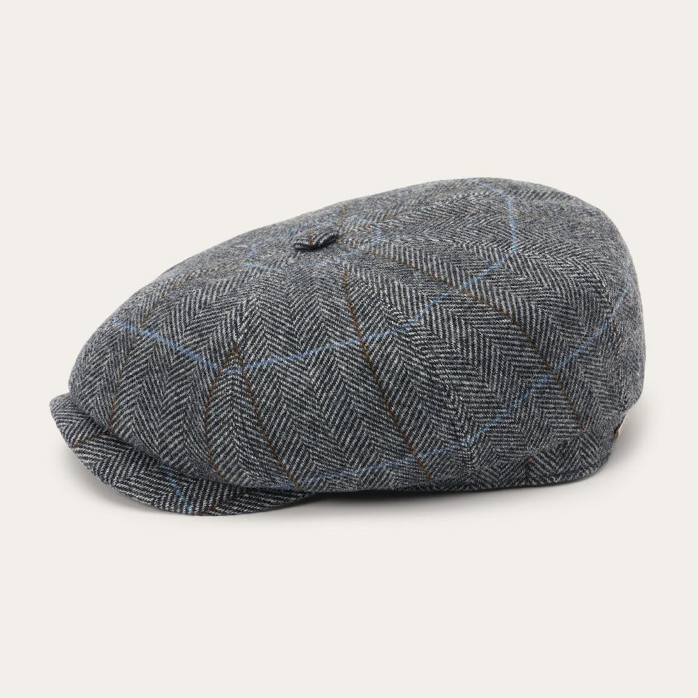 Wool Herringbone Hatteras Cap Grey Herringbone | Men/Women Stetson Caps & Truckers