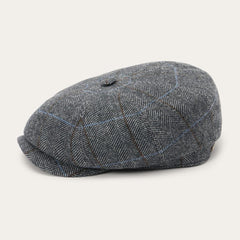 Wool Herringbone Hatteras Cap Grey Herringbone | Men/Women Stetson Caps & Truckers