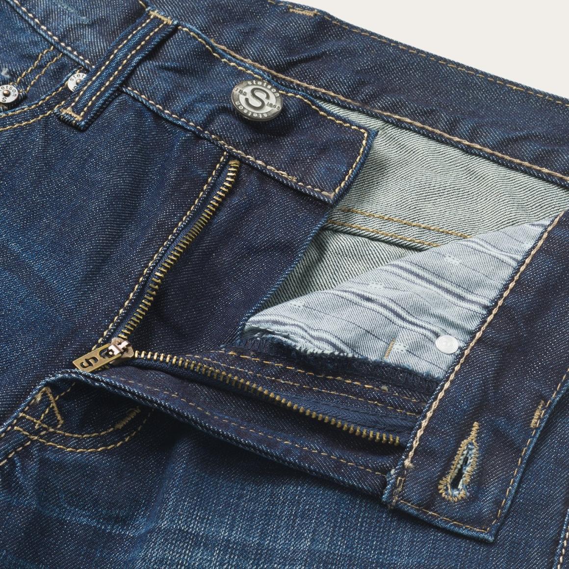 1312 Fit Destructed Jeans Blue | Men Stetson Boot Cut