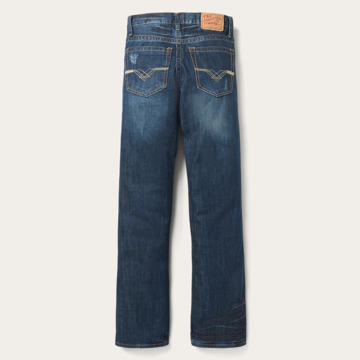 1312 Fit Jeans With Back Pocket Detail Blue | Men Stetson Boot Cut