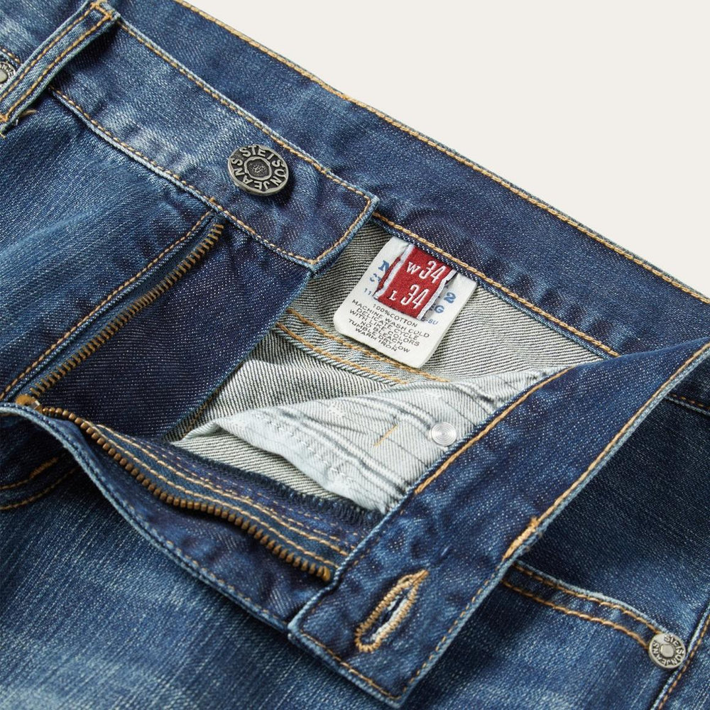 1312 Modern Fit Jeans Blue | Men Stetson Modern Cut