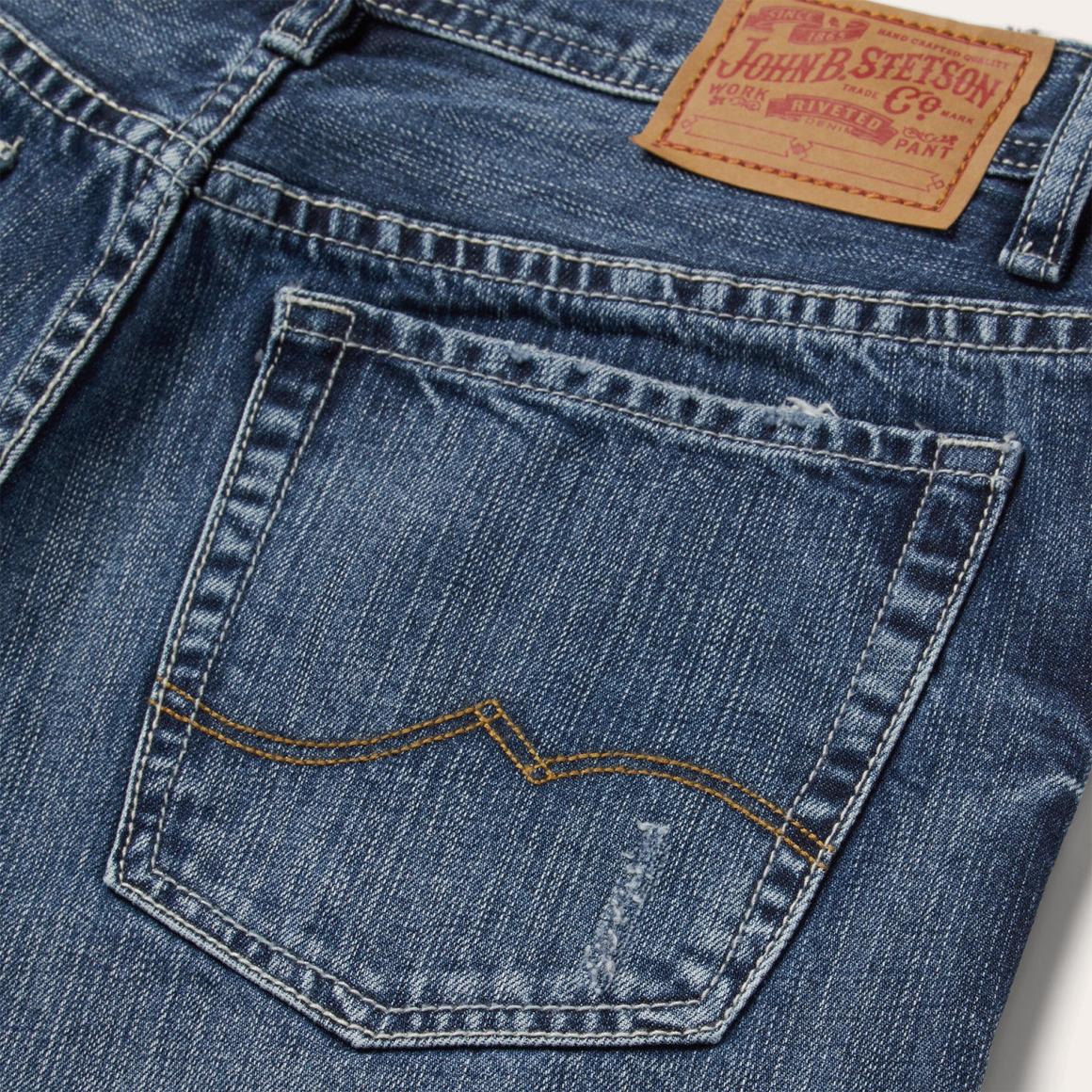 1520 Fit Standard Straight Leg Jean Blue | Men Stetson Boot Cut