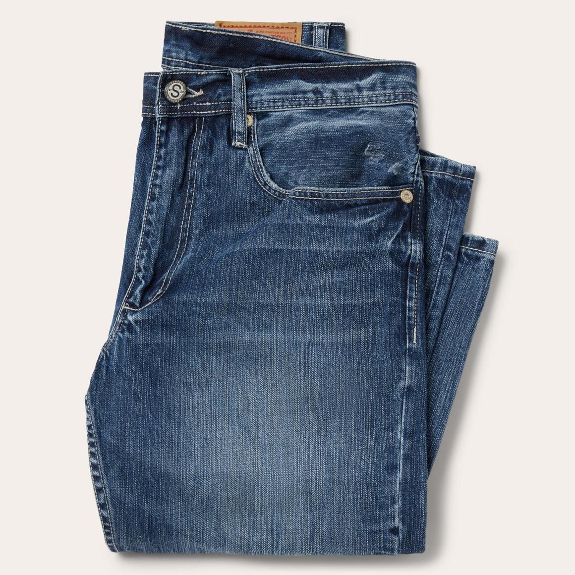 1520 Fit Standard Straight Leg Jean Blue | Men Stetson Modern Cut
