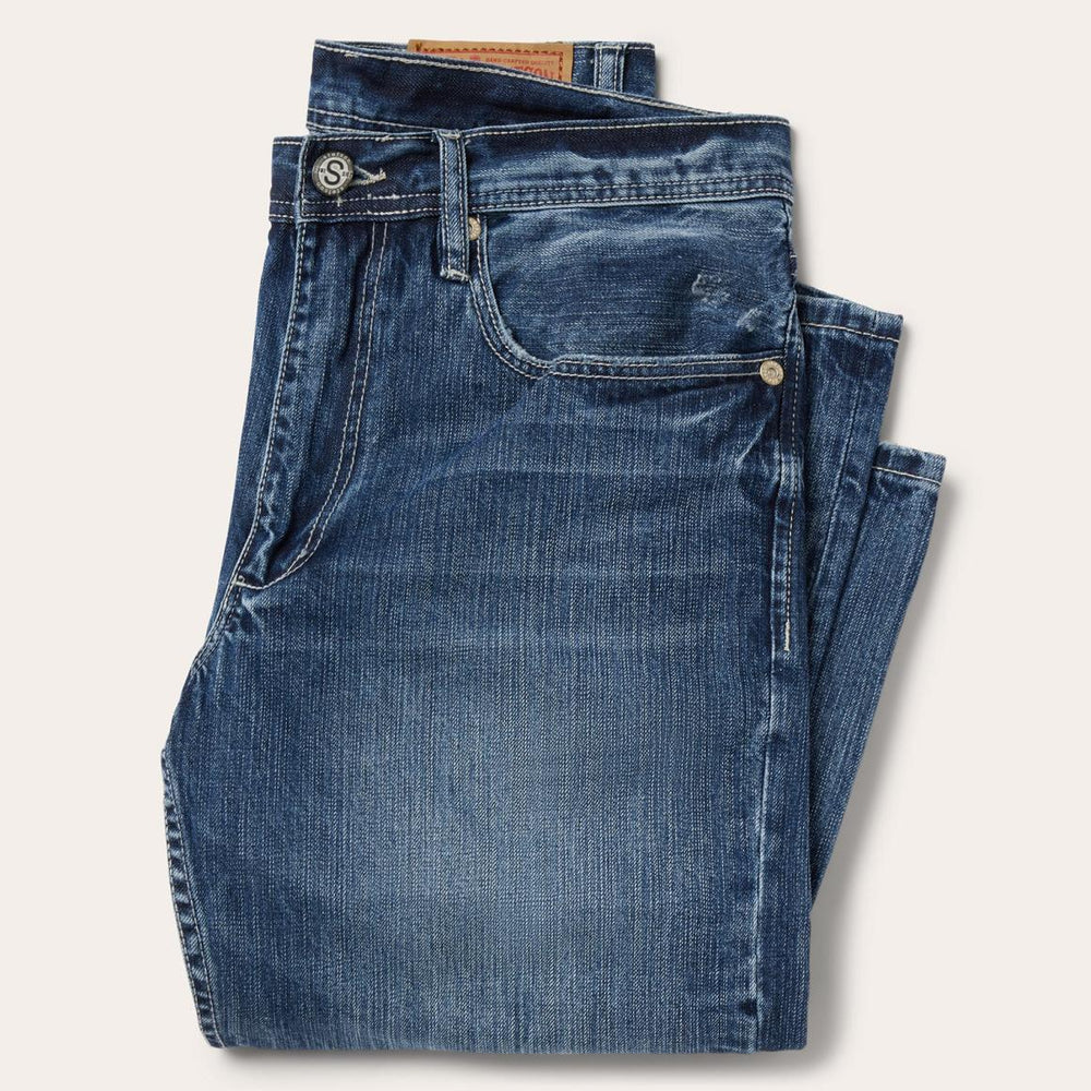 1520 Fit Standard Straight Leg Jean Blue | Men Stetson Modern Cut