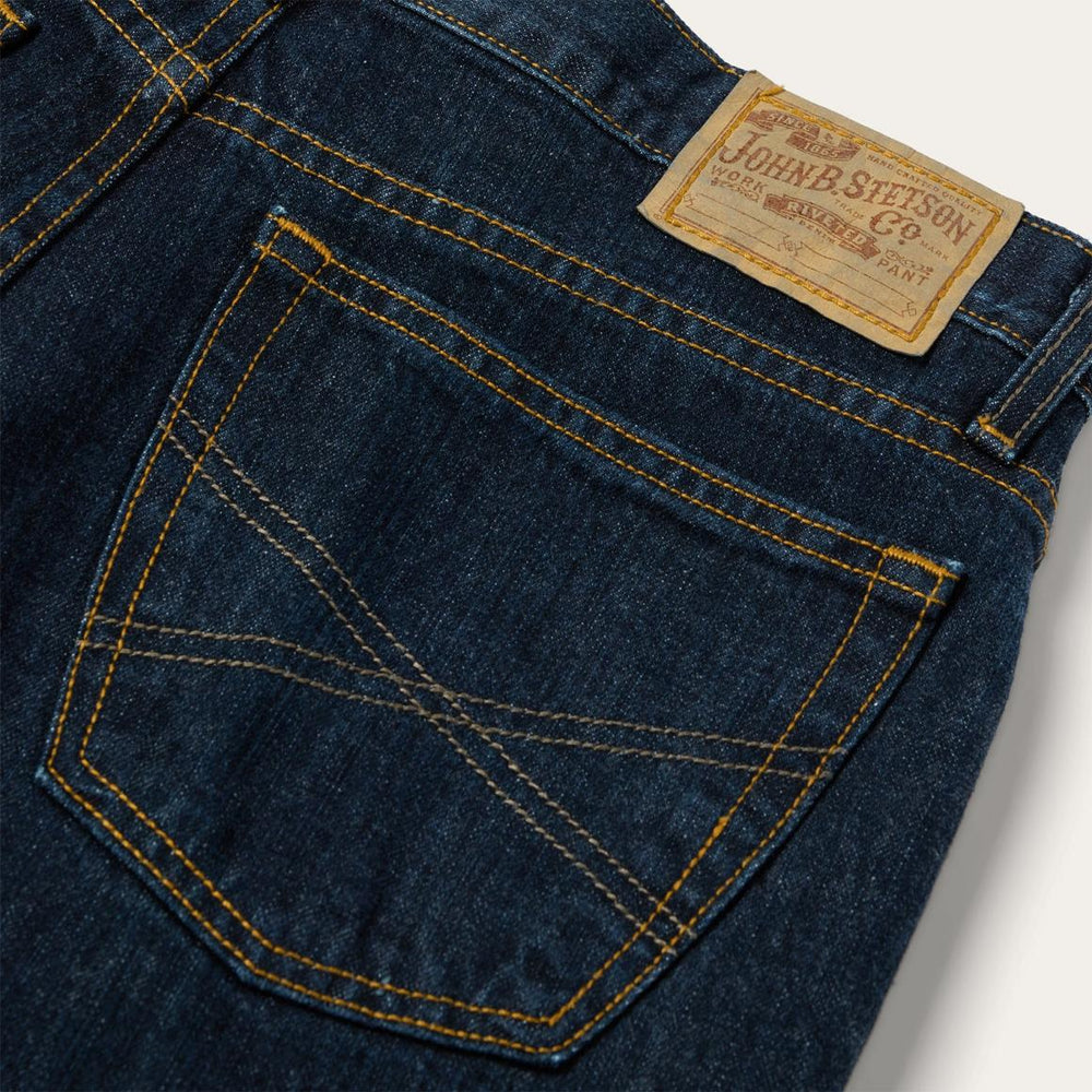 1520 Fit Standard Straight Leg Jean Blue | Men Stetson Modern Cut