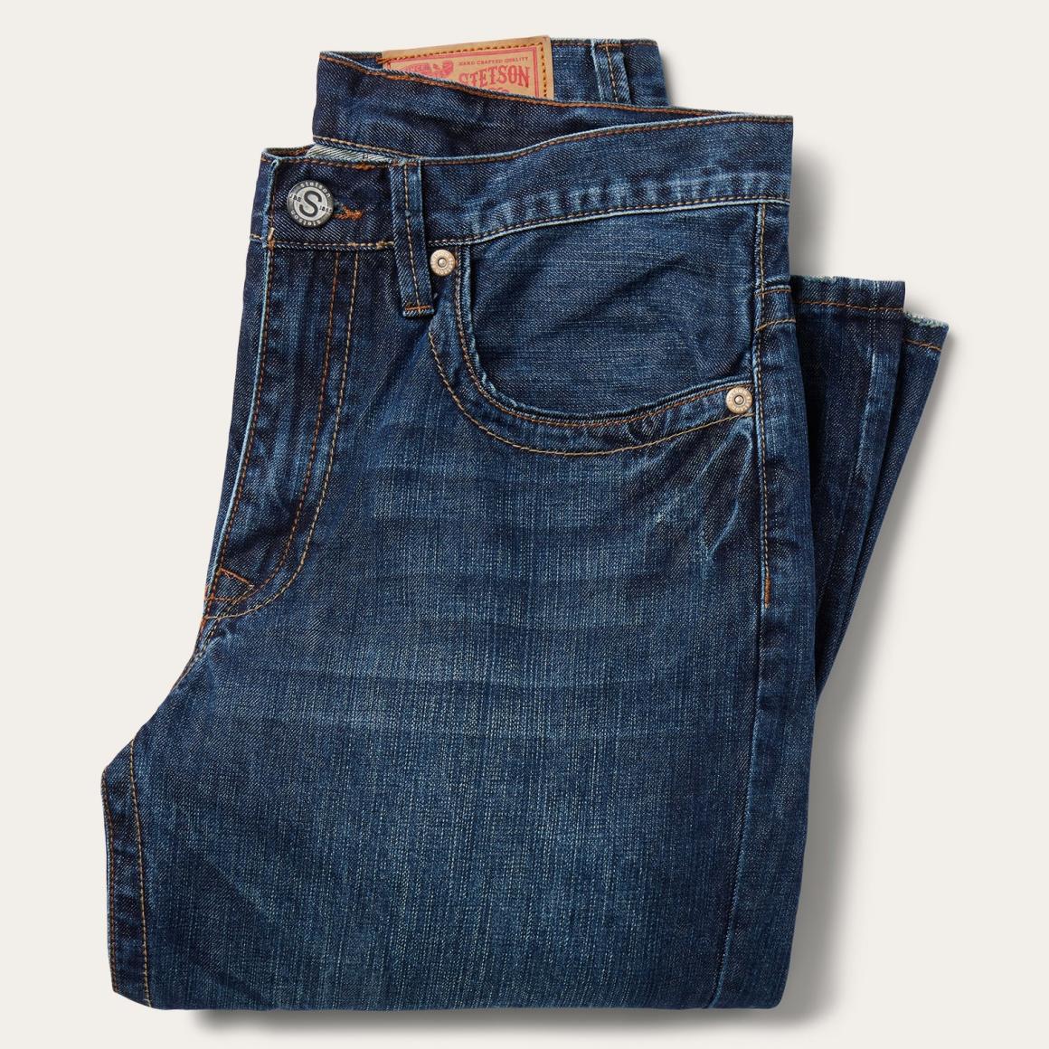 1520 Standard Straight Leg Jean Blue | Men Stetson Boot Cut