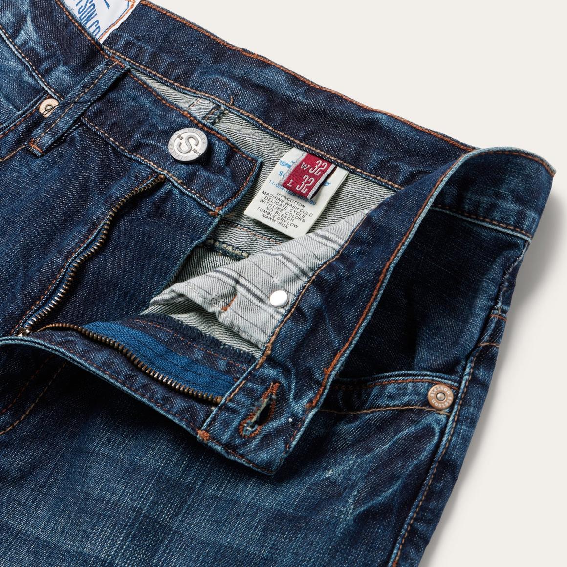 1520 Standard Straight Leg Jean Blue | Men Stetson Modern Cut