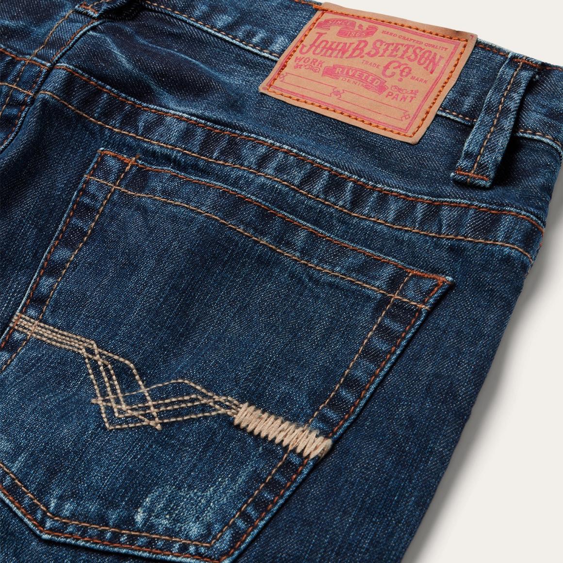 1520 Standard Straight Leg Jean Blue | Men Stetson Modern Cut