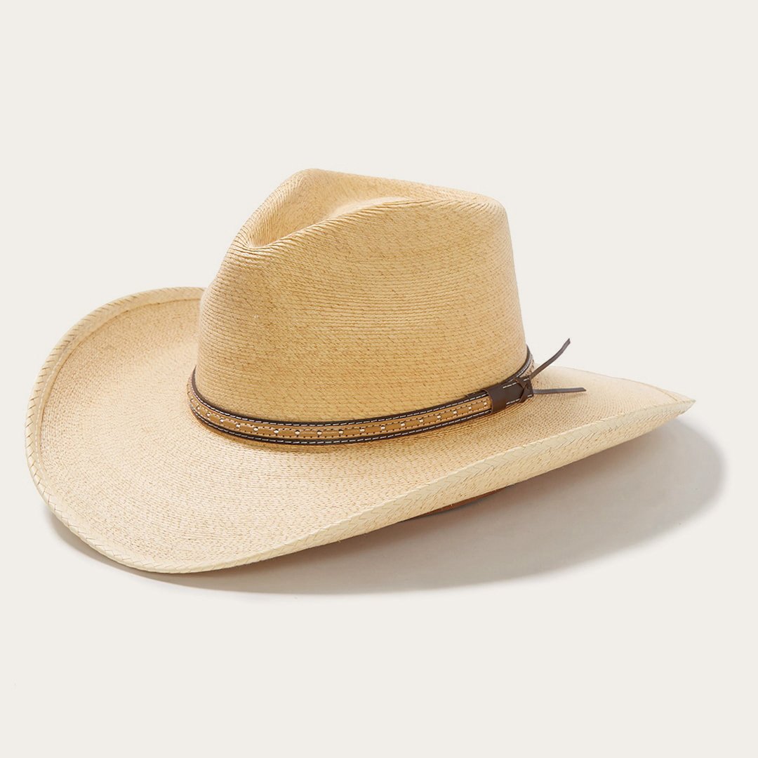Sawmill Palm Leaf Western Hat Toasted