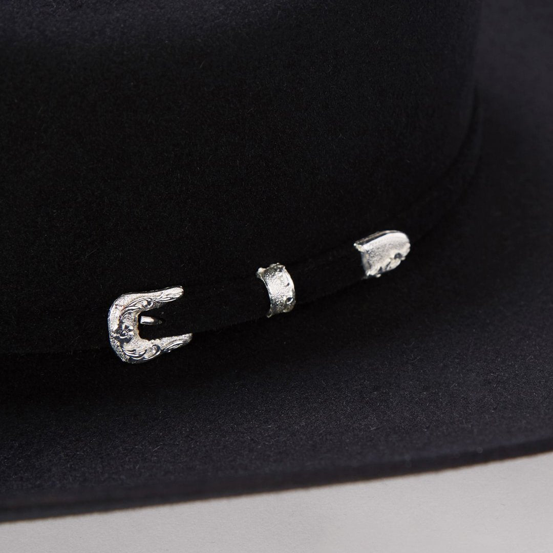 Lariat 5X Cowboy Hat - 4 5/8" Crown Black