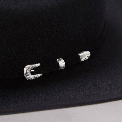 Lariat 5X Cowboy Hat - 4 5/8" Crown Black
