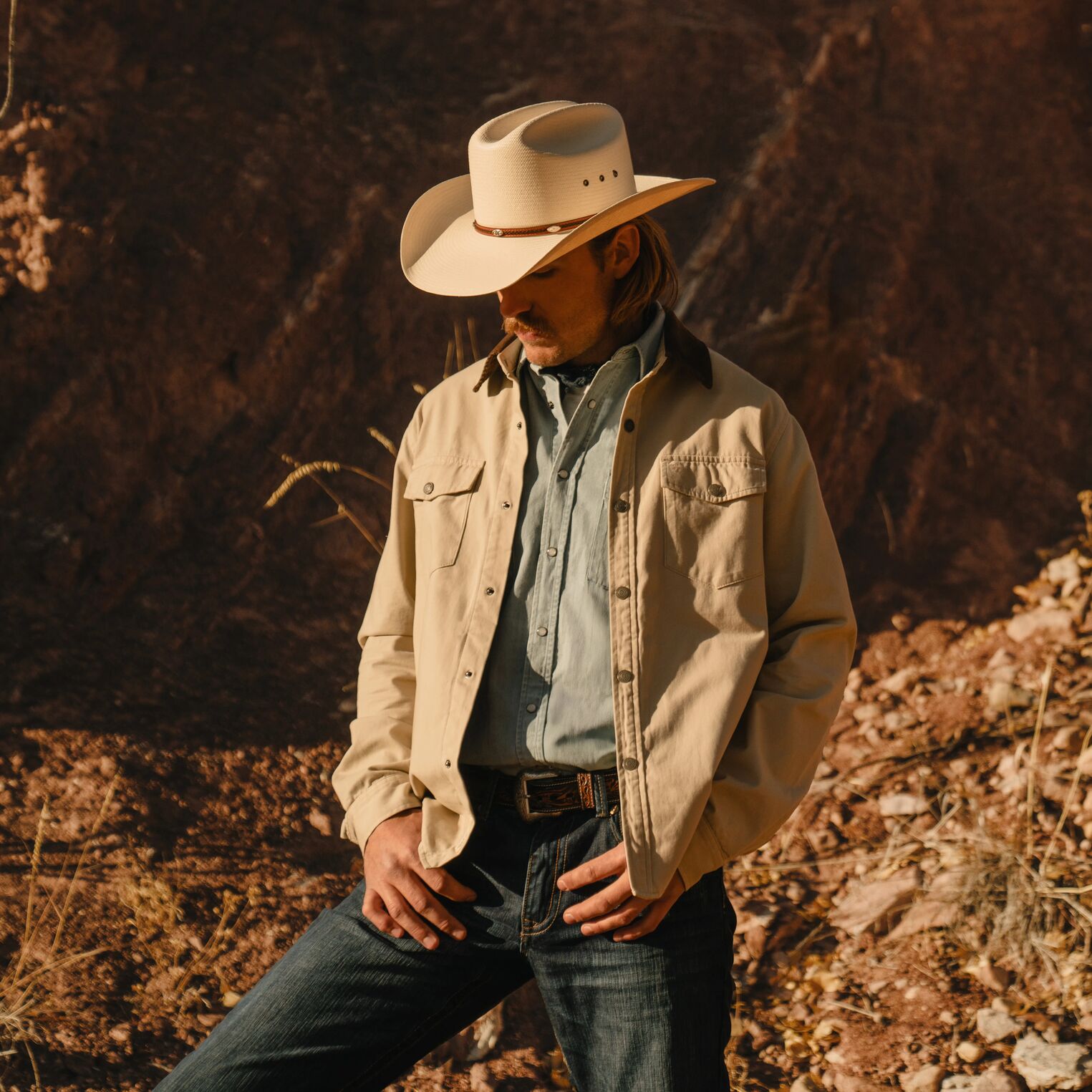 Alamo 8X Straw Cowboy Hat Natural