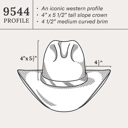 Broken Bow 10X Straw Cowboy Hat Natural