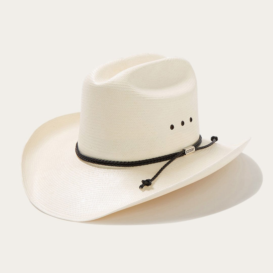 Carson 10X Straw Cowboy Hat Natural