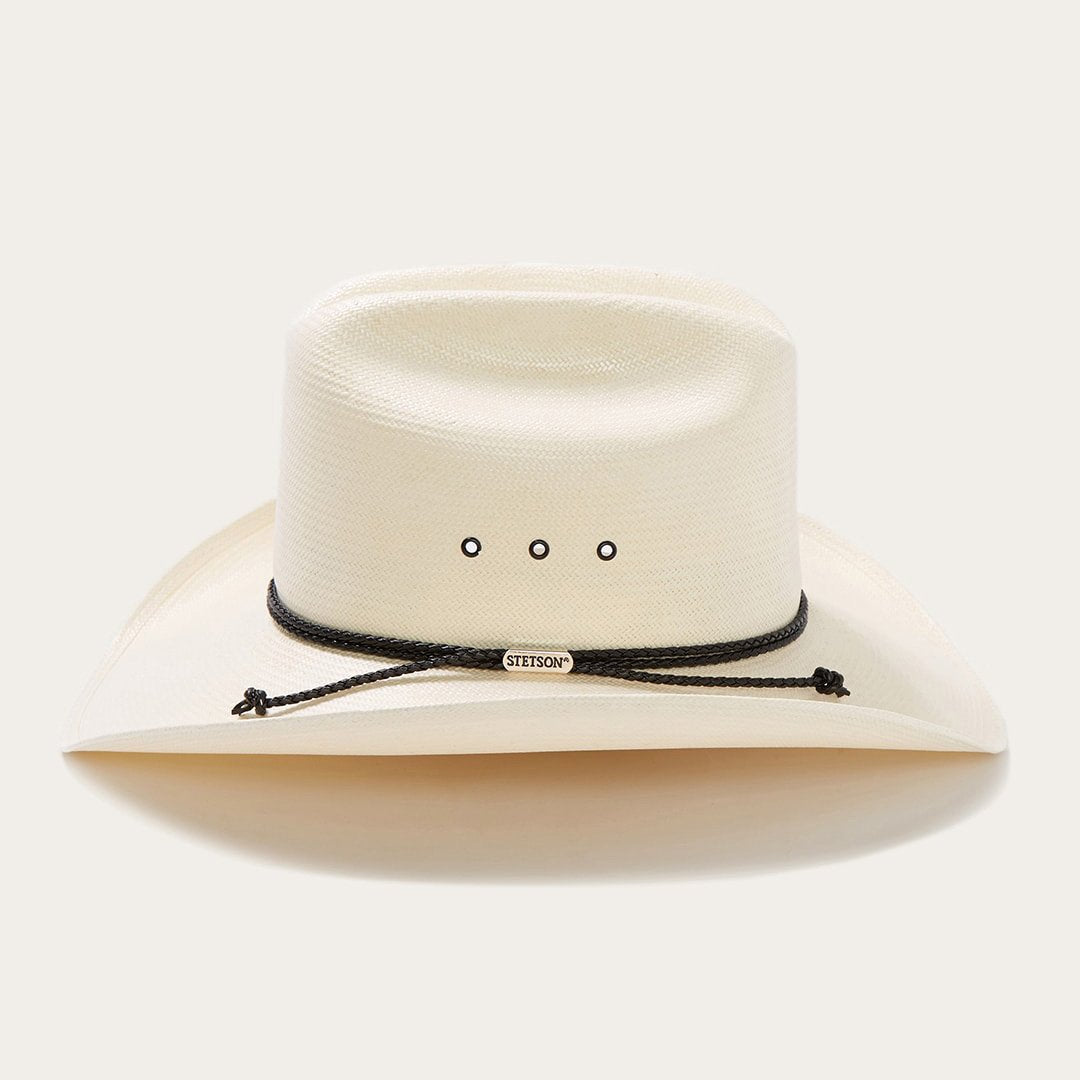 Carson 10X Straw Cowboy Hat Natural