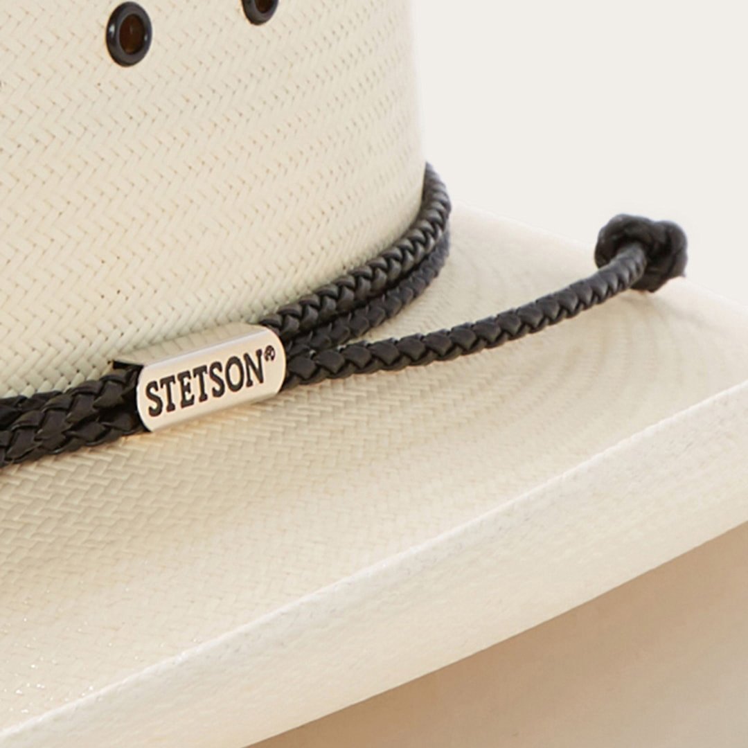 Carson 10X Straw Cowboy Hat Natural