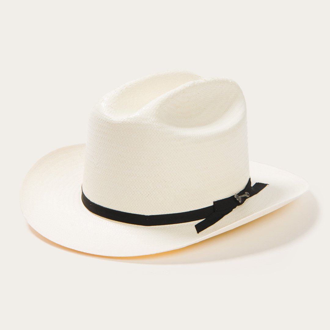 Open Road 6X Straw Cowboy Hat Natural