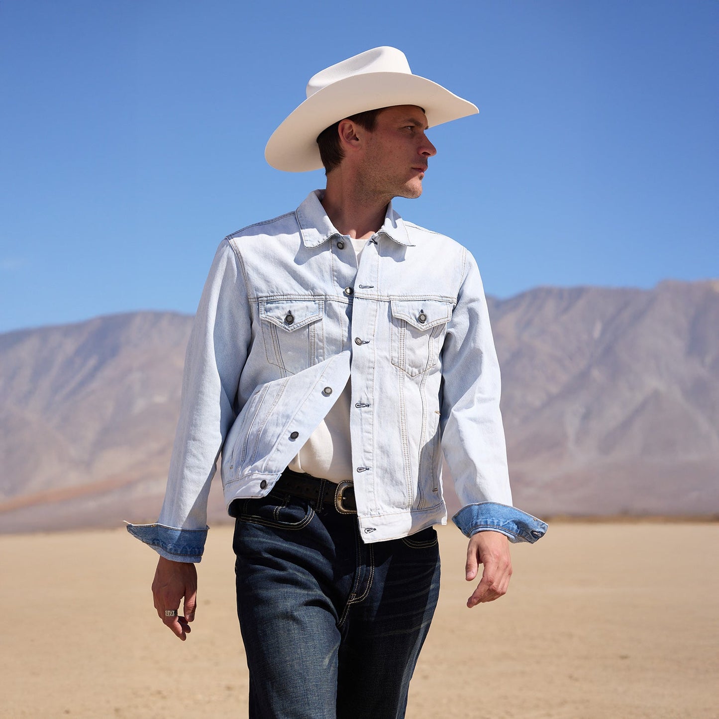 Deadwood 4X Cowboy Hat White