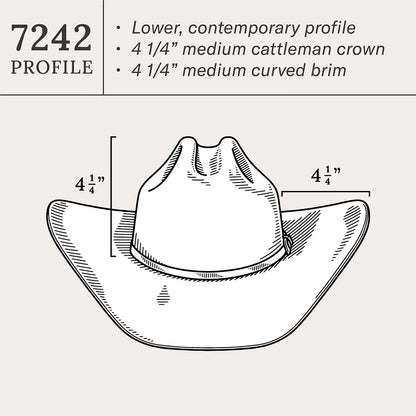 72 Llano 4X Cowboy Hat Chocolate