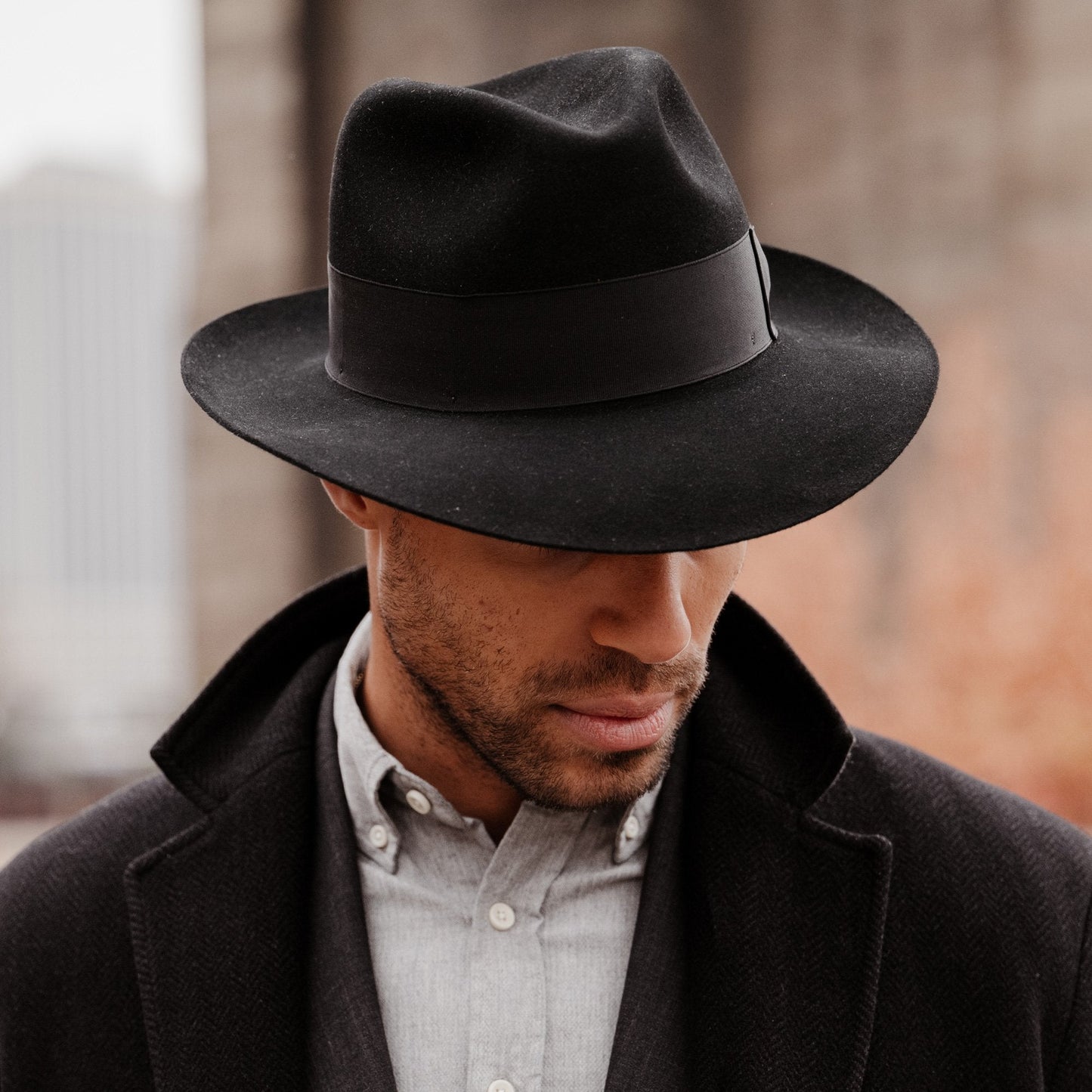 Temple Fedora Black