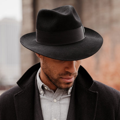 Temple Fedora Black