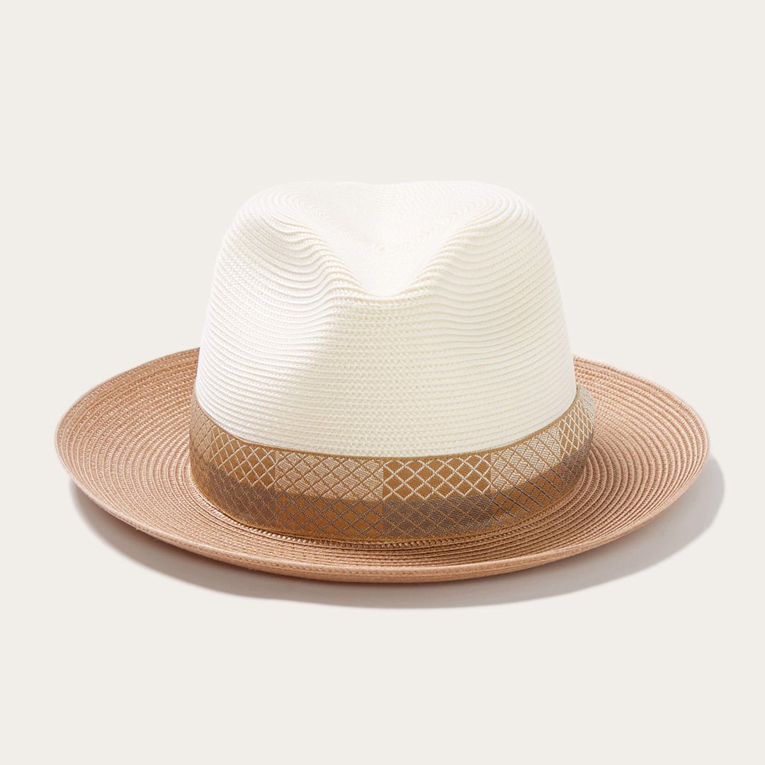 Andover Milan Fedora Ivory Cognac