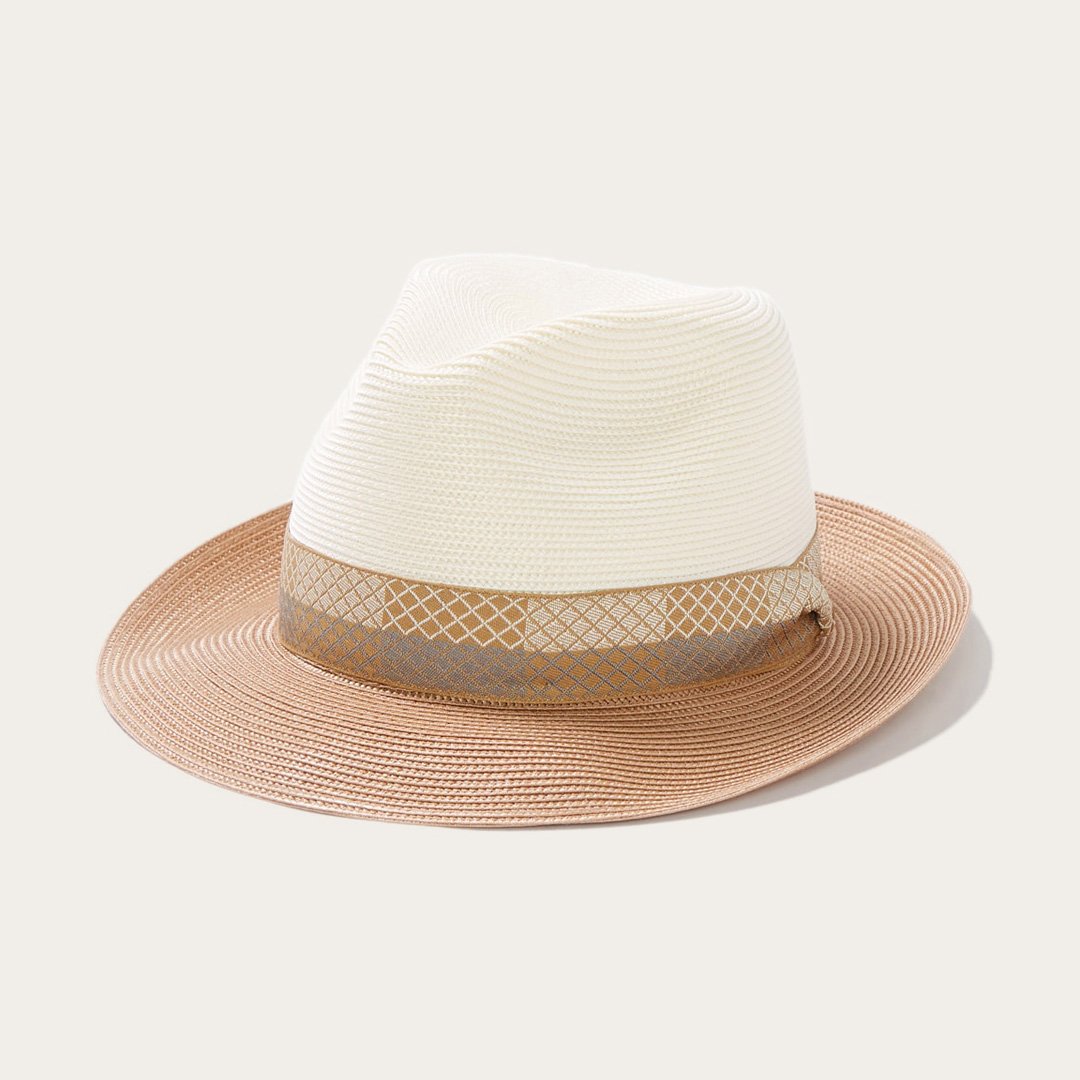 Andover Milan Fedora Ivory Cognac