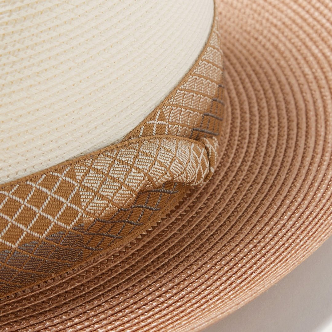 Andover Milan Fedora Ivory Cognac
