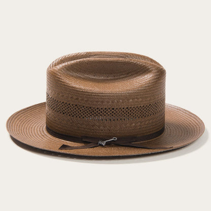 Open Road Vented Straw Cowboy Hat Chocolate