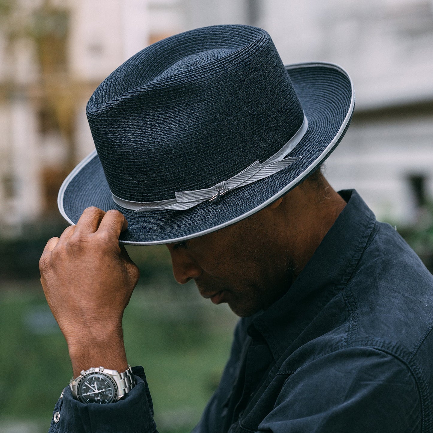 Stratoliner Hemp Fedora Navy