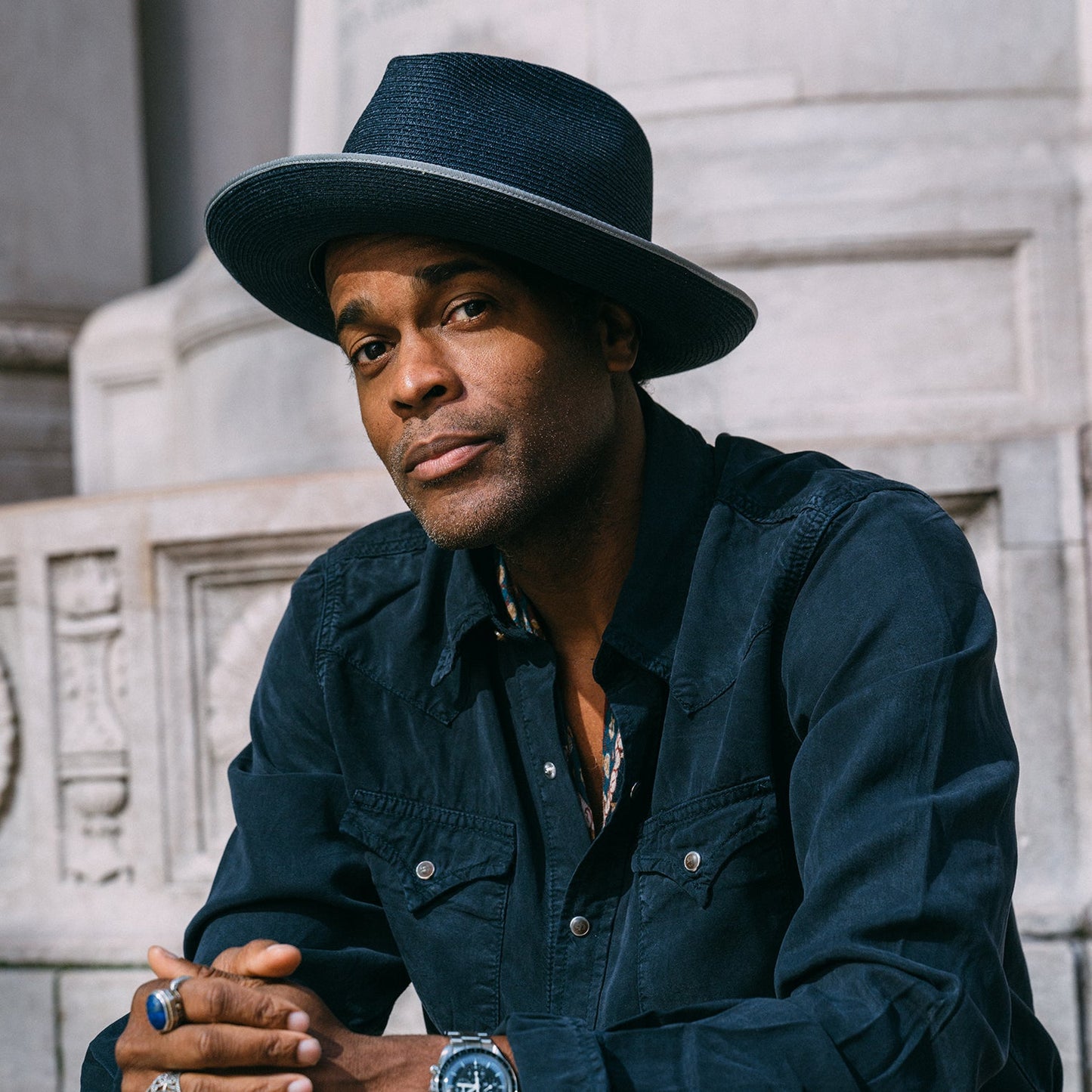 Stratoliner Hemp Fedora Navy
