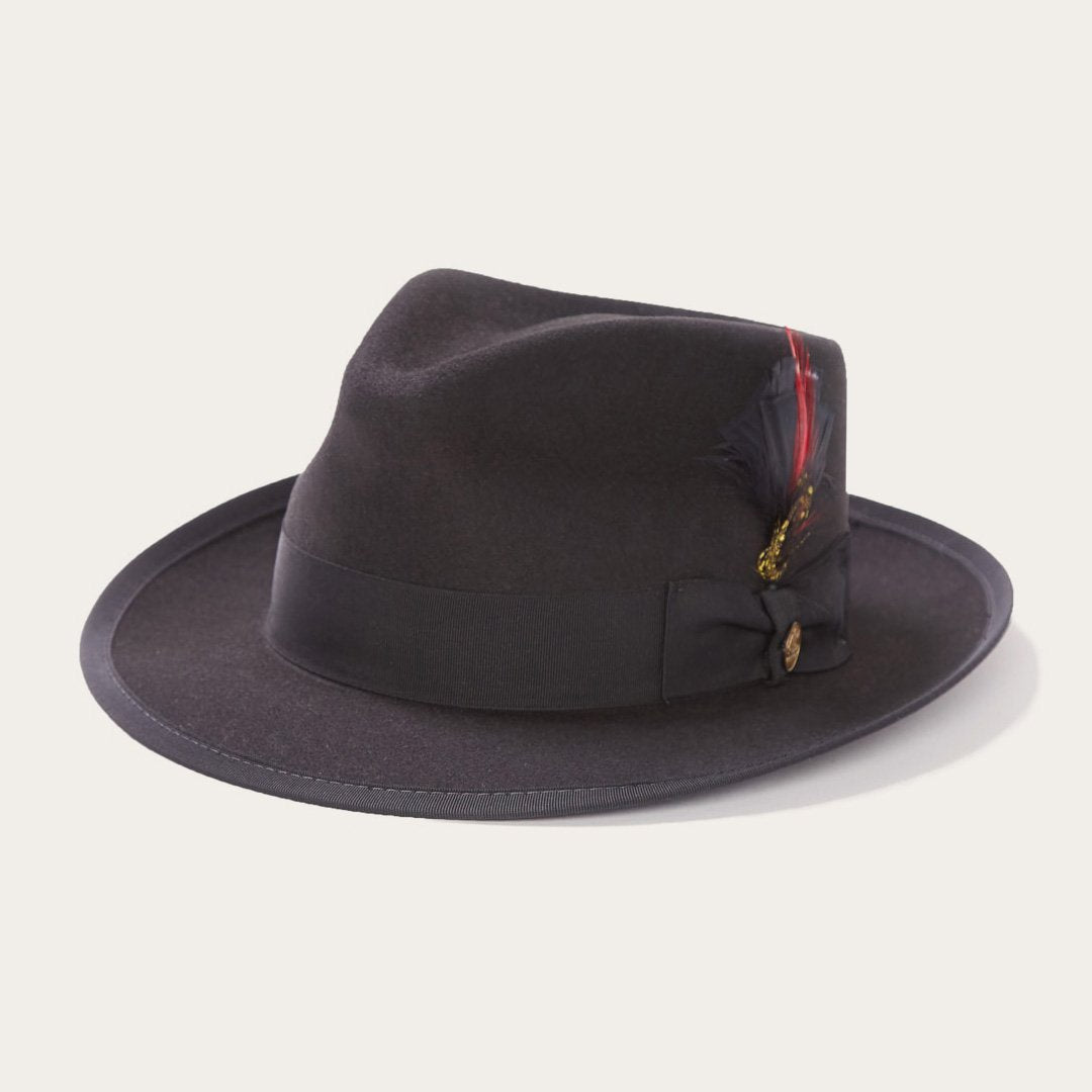 Whippet Wool Fedora Black