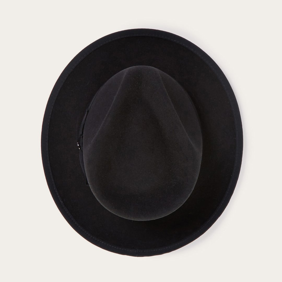 Whippet Wool Fedora Black