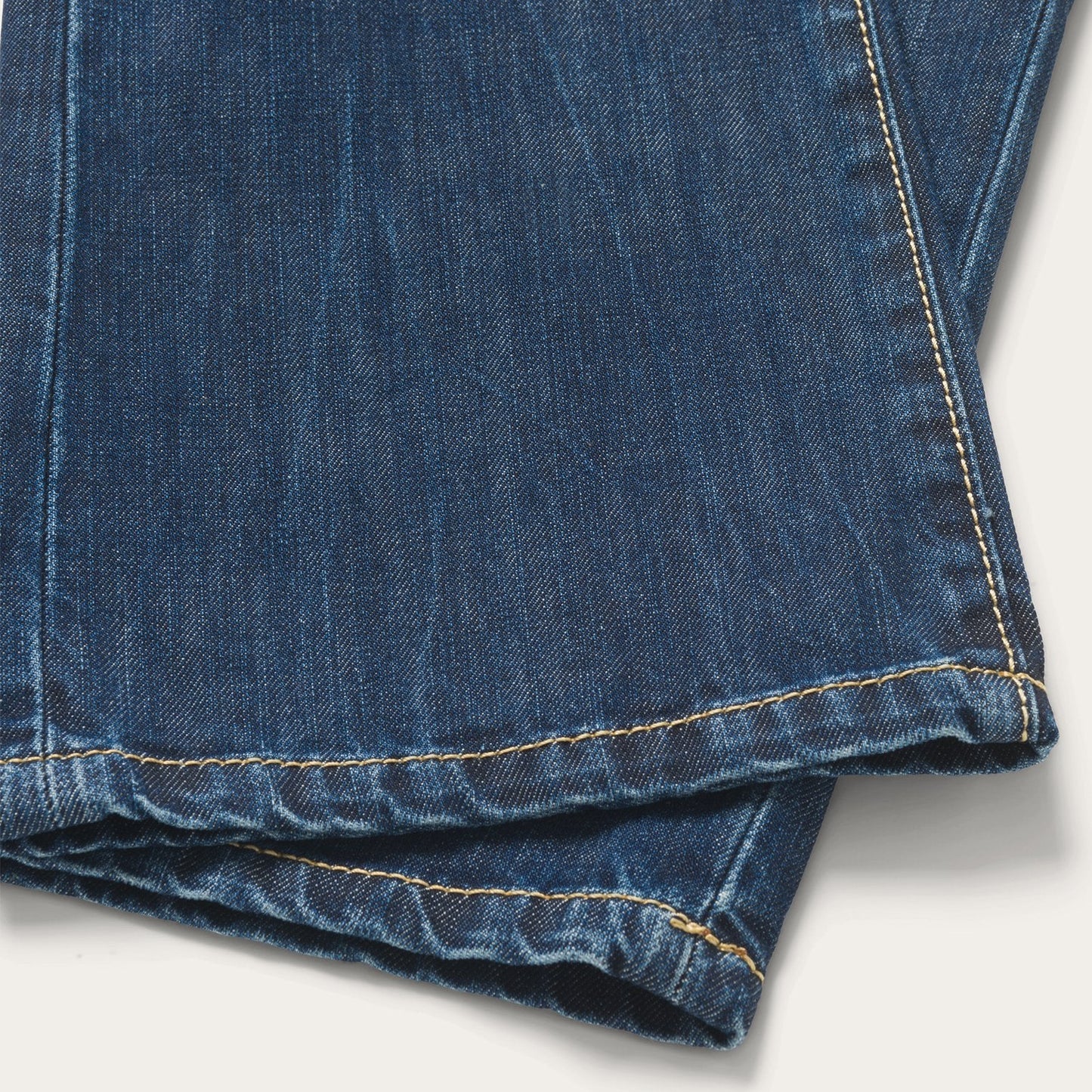 1014 Fit Semi-Destructed Wash Jeans Blue
