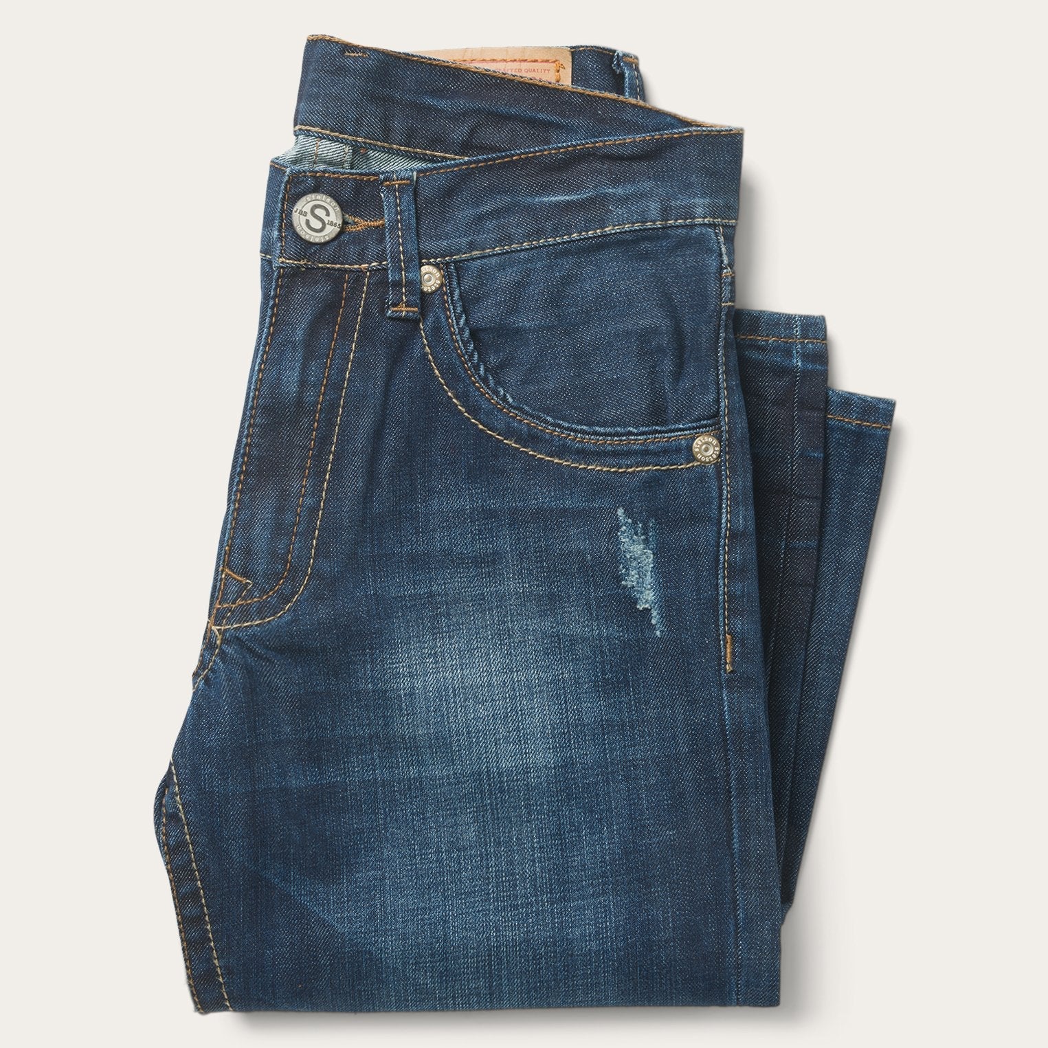 1312 Fit Jeans With Back Pocket Detail Blue