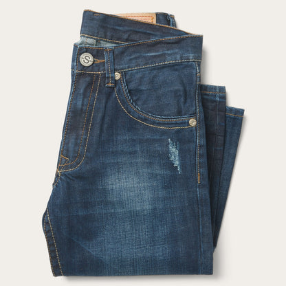 1312 Fit Jeans With Back Pocket Detail Blue