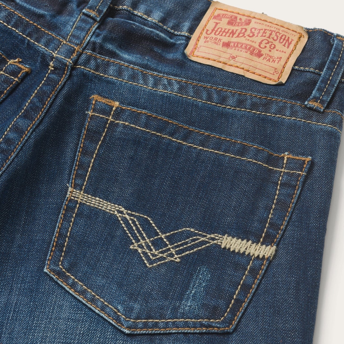 1312 Fit Jeans With Back Pocket Detail Blue