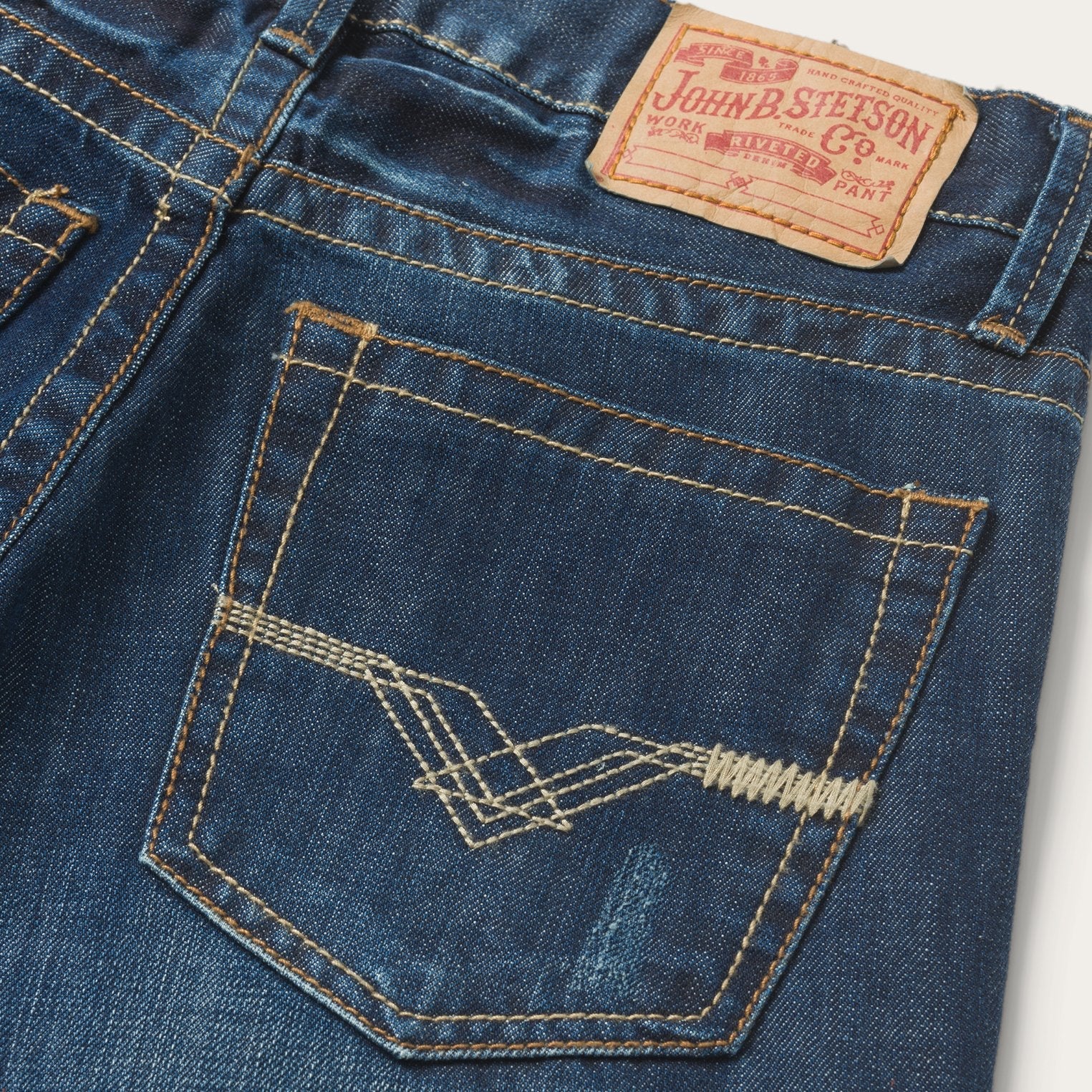 1312 Fit Jeans With Back Pocket Detail Blue